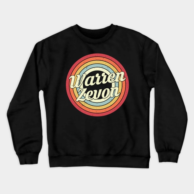 Warren Proud Name Retro Rainbow Tribute Crewneck Sweatshirt by Alien Landscape Store